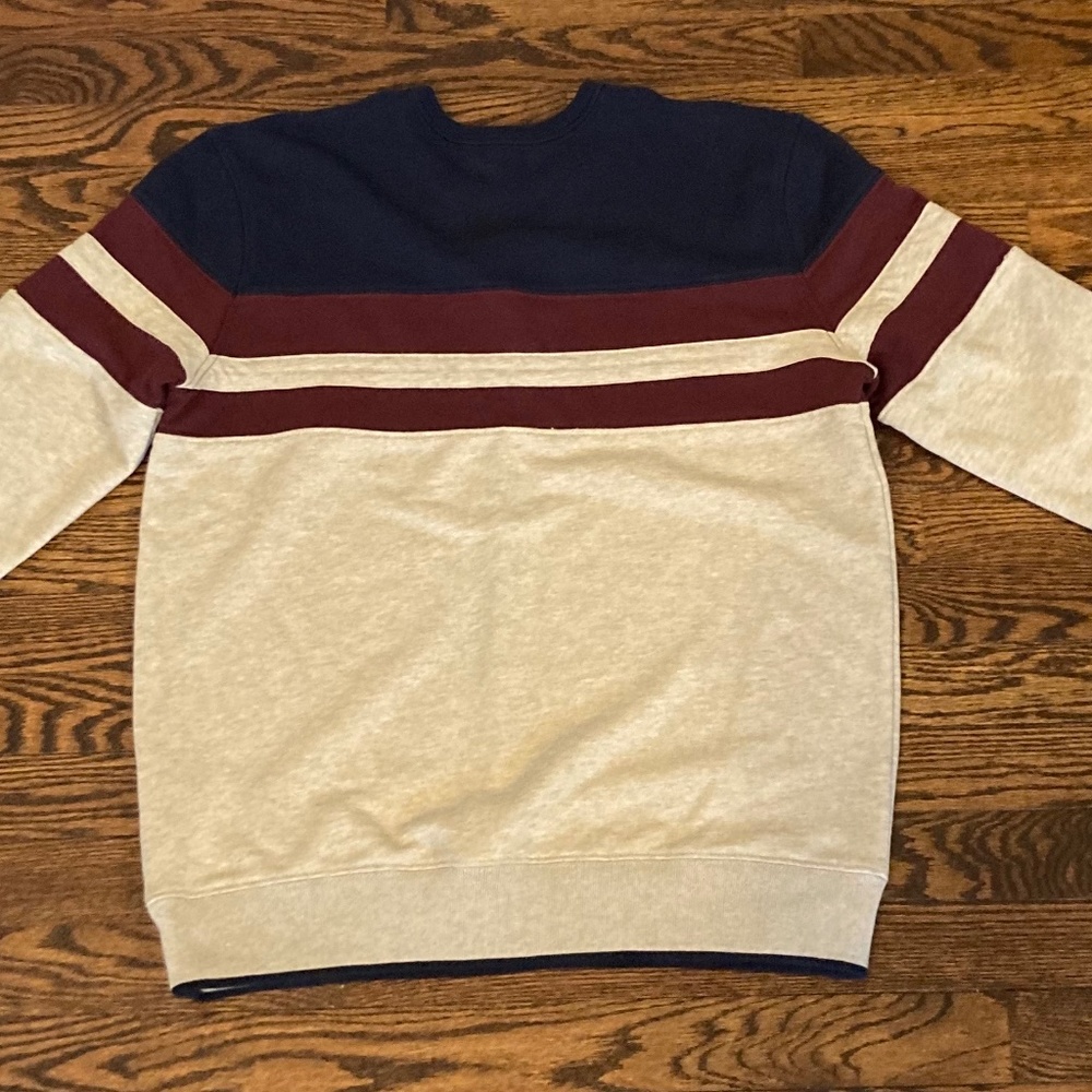 Ben Sherman Men’s  Striped Crewneck Sweater Sweatshirt